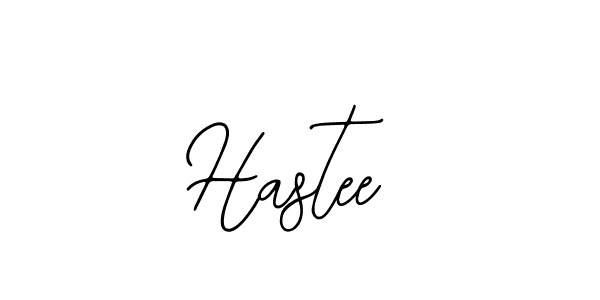 How to make Hastee name signature. Use Bearetta-2O07w style for creating short signs online. This is the latest handwritten sign. Hastee signature style 12 images and pictures png