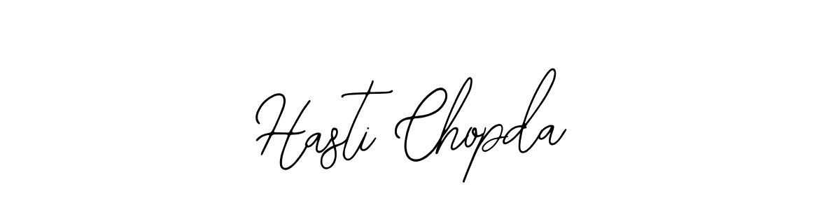 Design your own signature with our free online signature maker. With this signature software, you can create a handwritten (Bearetta-2O07w) signature for name Hasti Chopda. Hasti Chopda signature style 12 images and pictures png