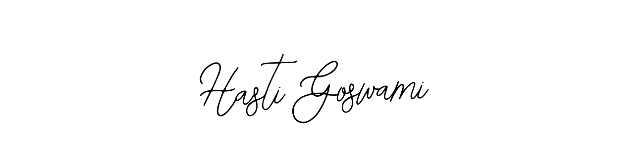 The best way (Bearetta-2O07w) to make a short signature is to pick only two or three words in your name. The name Hasti Goswami include a total of six letters. For converting this name. Hasti Goswami signature style 12 images and pictures png