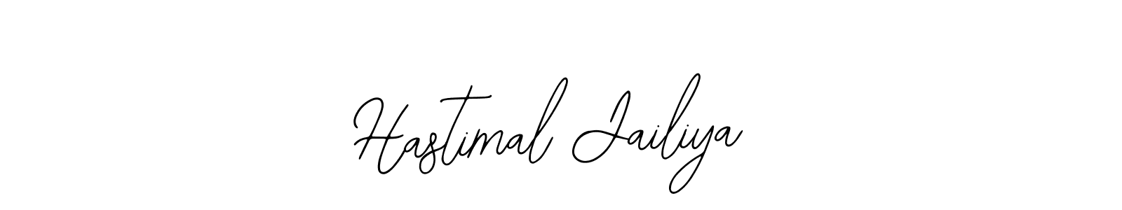 How to make Hastimal Jailiya name signature. Use Bearetta-2O07w style for creating short signs online. This is the latest handwritten sign. Hastimal Jailiya signature style 12 images and pictures png