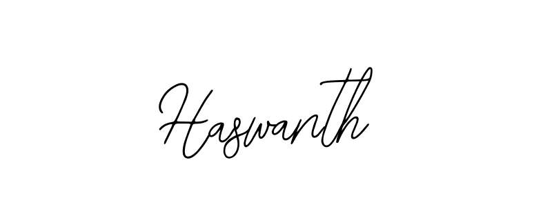 How to make Haswanth name signature. Use Bearetta-2O07w style for creating short signs online. This is the latest handwritten sign. Haswanth signature style 12 images and pictures png