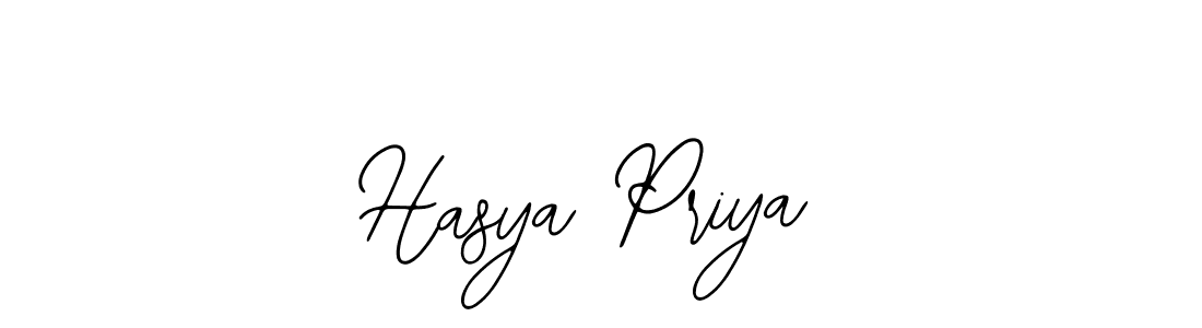 How to make Hasya Priya signature? Bearetta-2O07w is a professional autograph style. Create handwritten signature for Hasya Priya name. Hasya Priya signature style 12 images and pictures png
