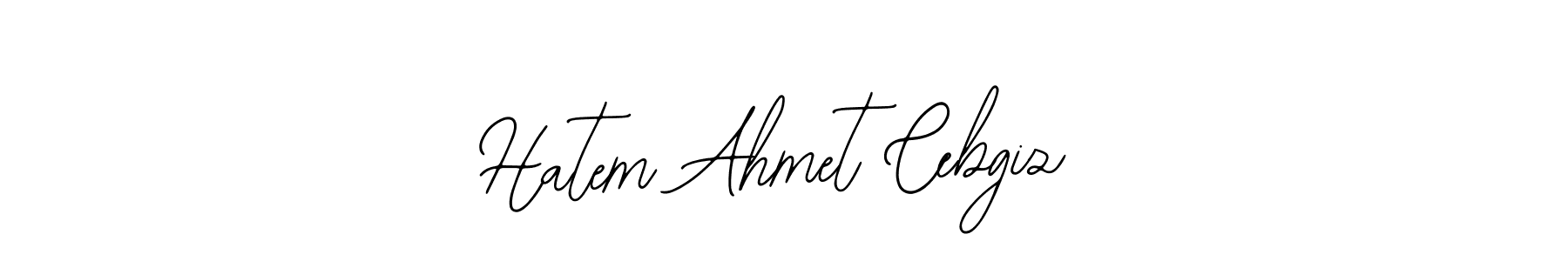 Use a signature maker to create a handwritten signature online. With this signature software, you can design (Bearetta-2O07w) your own signature for name Hatem Ahmet Cebgiz. Hatem Ahmet Cebgiz signature style 12 images and pictures png