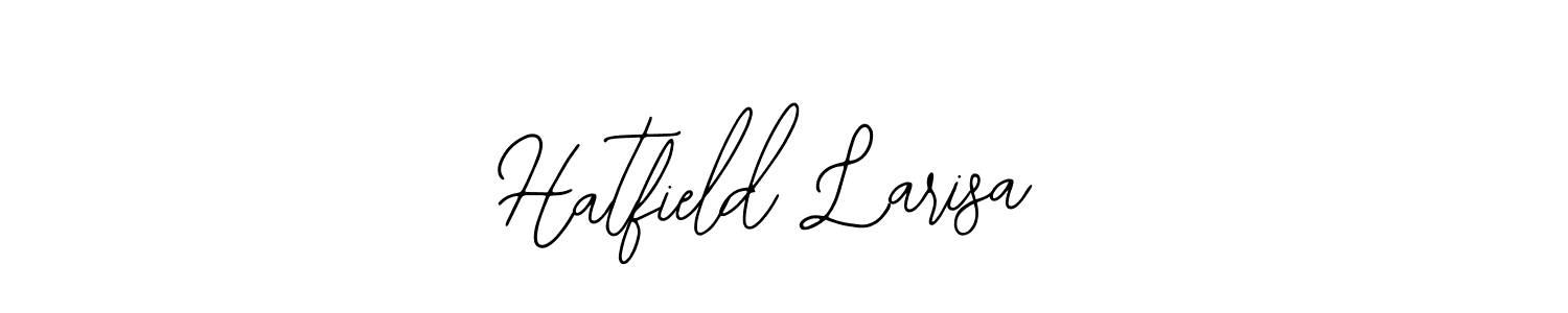 This is the best signature style for the Hatfield Larisa name. Also you like these signature font (Bearetta-2O07w). Mix name signature. Hatfield Larisa signature style 12 images and pictures png