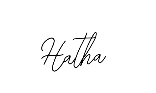 if you are searching for the best signature style for your name Hatha. so please give up your signature search. here we have designed multiple signature styles  using Bearetta-2O07w. Hatha signature style 12 images and pictures png