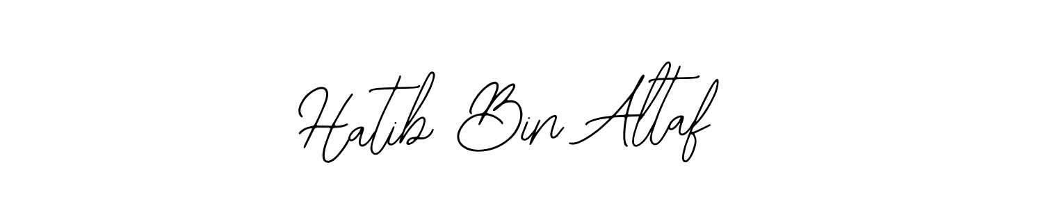 Make a beautiful signature design for name Hatib Bin Altaf. With this signature (Bearetta-2O07w) style, you can create a handwritten signature for free. Hatib Bin Altaf signature style 12 images and pictures png