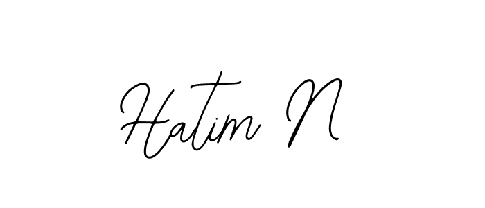 Also we have Hatim N name is the best signature style. Create professional handwritten signature collection using Bearetta-2O07w autograph style. Hatim N signature style 12 images and pictures png