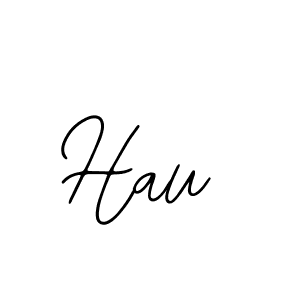 Design your own signature with our free online signature maker. With this signature software, you can create a handwritten (Bearetta-2O07w) signature for name Hau. Hau signature style 12 images and pictures png