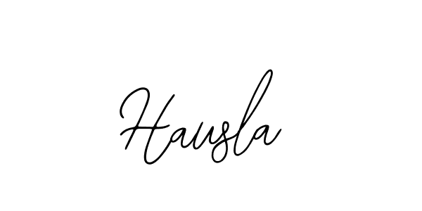 if you are searching for the best signature style for your name Hausla. so please give up your signature search. here we have designed multiple signature styles  using Bearetta-2O07w. Hausla signature style 12 images and pictures png