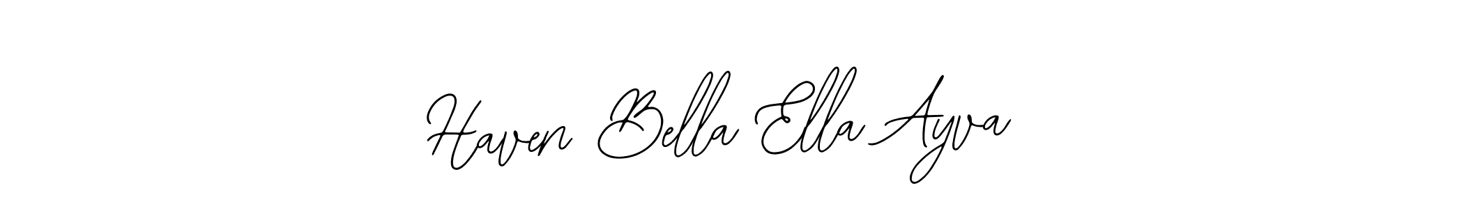 This is the best signature style for the Haven Bella Ella Ayva name. Also you like these signature font (Bearetta-2O07w). Mix name signature. Haven Bella Ella Ayva signature style 12 images and pictures png