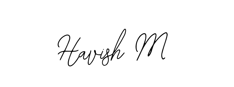 It looks lik you need a new signature style for name Havish M. Design unique handwritten (Bearetta-2O07w) signature with our free signature maker in just a few clicks. Havish M signature style 12 images and pictures png