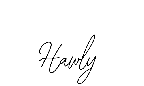 Use a signature maker to create a handwritten signature online. With this signature software, you can design (Bearetta-2O07w) your own signature for name Hawly. Hawly signature style 12 images and pictures png
