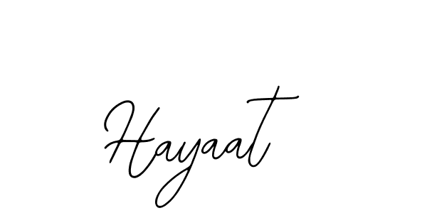 Use a signature maker to create a handwritten signature online. With this signature software, you can design (Bearetta-2O07w) your own signature for name Hayaat. Hayaat signature style 12 images and pictures png