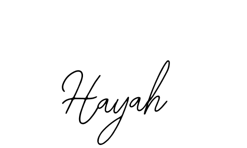 How to make Hayah name signature. Use Bearetta-2O07w style for creating short signs online. This is the latest handwritten sign. Hayah signature style 12 images and pictures png