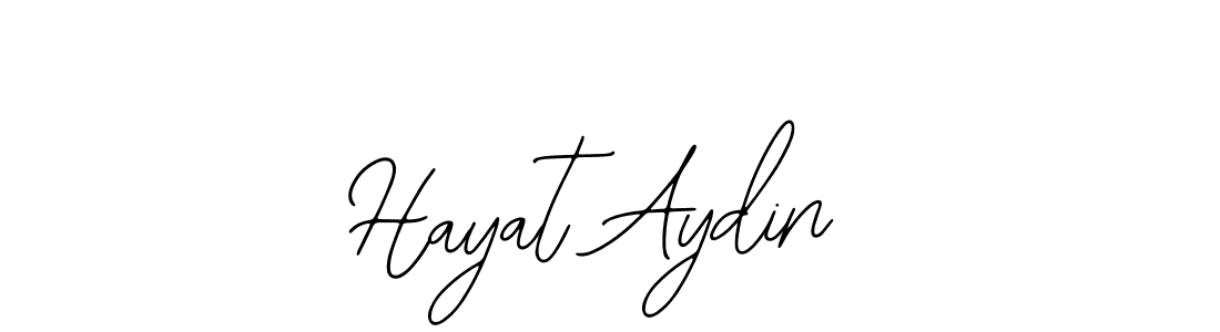 You should practise on your own different ways (Bearetta-2O07w) to write your name (Hayat Aydin) in signature. don't let someone else do it for you. Hayat Aydin signature style 12 images and pictures png