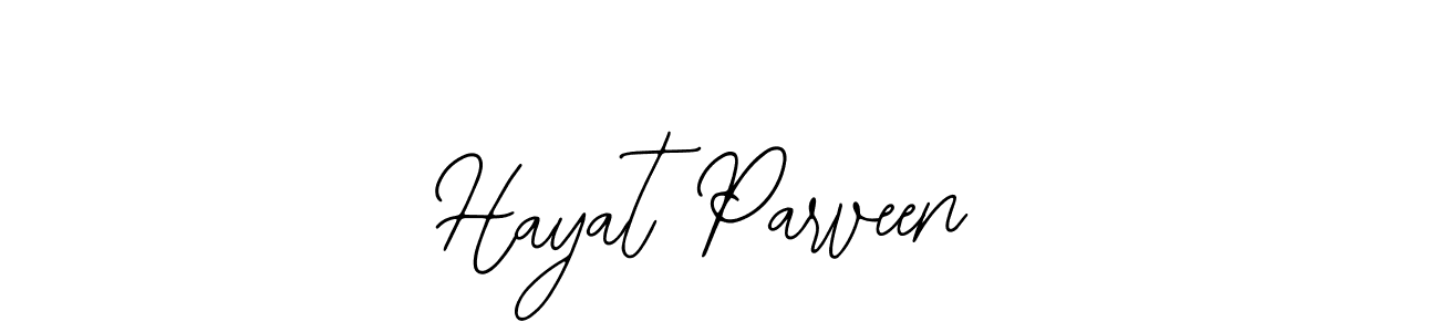 The best way (Bearetta-2O07w) to make a short signature is to pick only two or three words in your name. The name Hayat Parveen include a total of six letters. For converting this name. Hayat Parveen signature style 12 images and pictures png