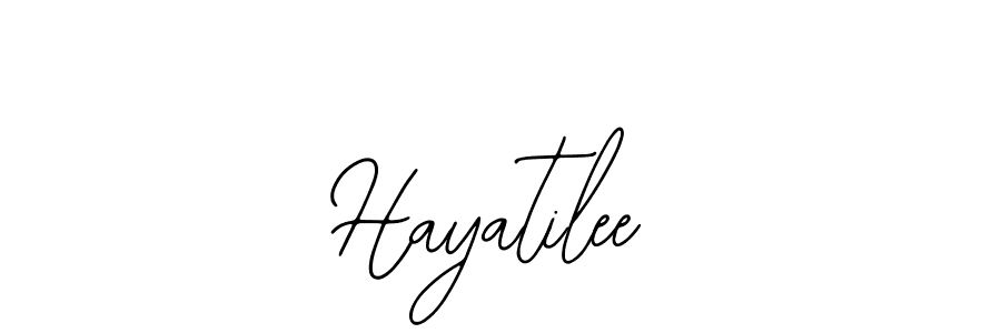 The best way (Bearetta-2O07w) to make a short signature is to pick only two or three words in your name. The name Hayatilee include a total of six letters. For converting this name. Hayatilee signature style 12 images and pictures png