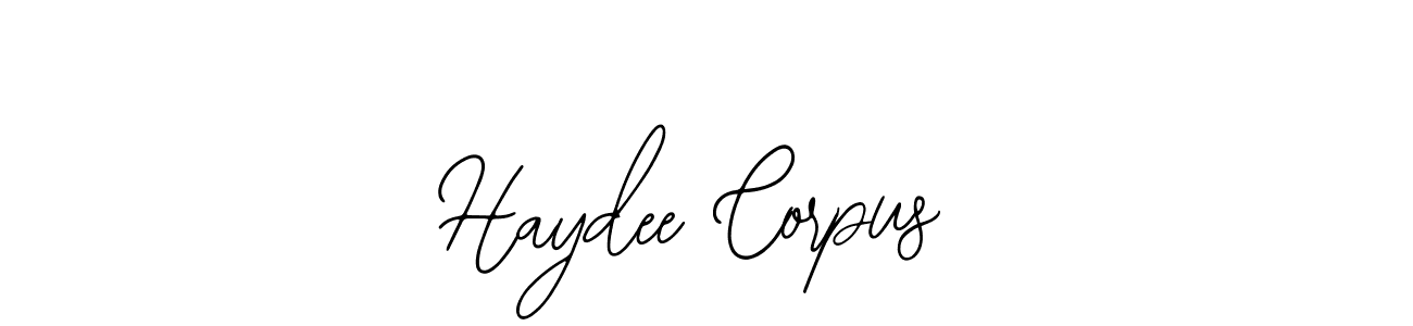 Bearetta-2O07w is a professional signature style that is perfect for those who want to add a touch of class to their signature. It is also a great choice for those who want to make their signature more unique. Get Haydee Corpus name to fancy signature for free. Haydee Corpus signature style 12 images and pictures png