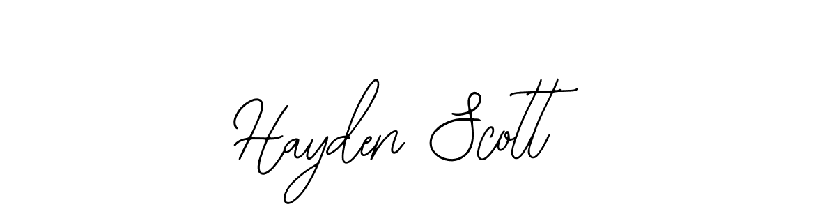 Also You can easily find your signature by using the search form. We will create Hayden Scott name handwritten signature images for you free of cost using Bearetta-2O07w sign style. Hayden Scott signature style 12 images and pictures png