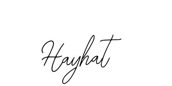 Use a signature maker to create a handwritten signature online. With this signature software, you can design (Bearetta-2O07w) your own signature for name Hayhat. Hayhat signature style 12 images and pictures png