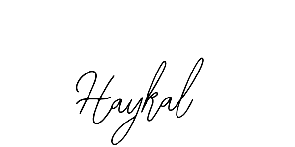 Use a signature maker to create a handwritten signature online. With this signature software, you can design (Bearetta-2O07w) your own signature for name Haykal. Haykal signature style 12 images and pictures png