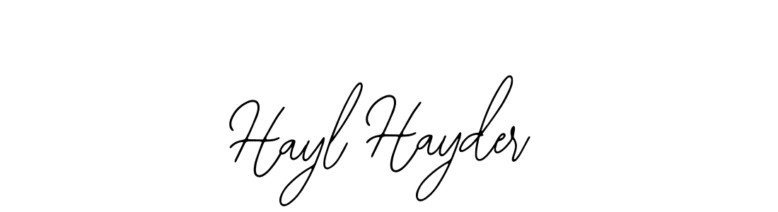 Bearetta-2O07w is a professional signature style that is perfect for those who want to add a touch of class to their signature. It is also a great choice for those who want to make their signature more unique. Get Hayl Hayder name to fancy signature for free. Hayl Hayder signature style 12 images and pictures png