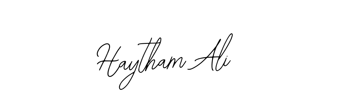 How to make Haytham Ali signature? Bearetta-2O07w is a professional autograph style. Create handwritten signature for Haytham Ali name. Haytham Ali signature style 12 images and pictures png