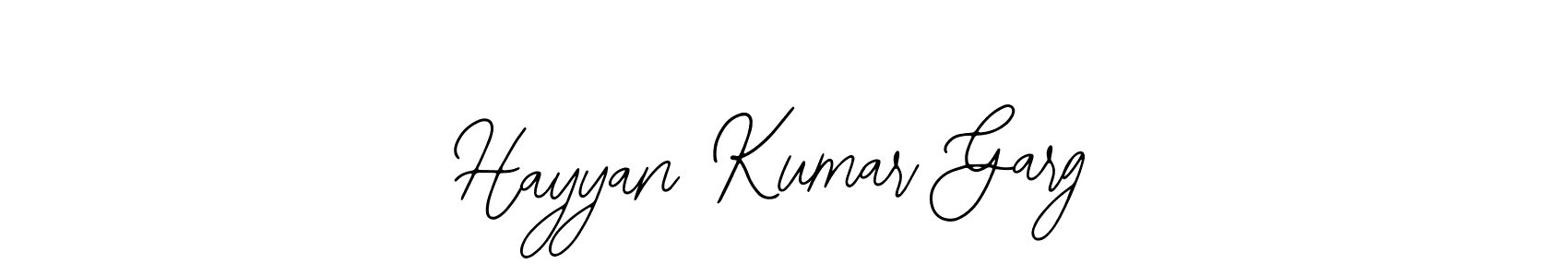 Make a beautiful signature design for name Hayyan Kumar Garg. With this signature (Bearetta-2O07w) style, you can create a handwritten signature for free. Hayyan Kumar Garg signature style 12 images and pictures png