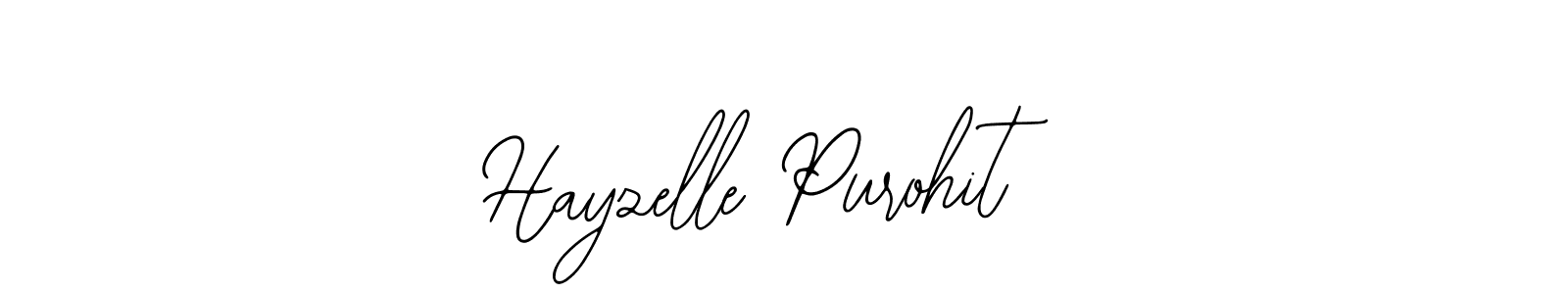 How to make Hayzelle Purohit name signature. Use Bearetta-2O07w style for creating short signs online. This is the latest handwritten sign. Hayzelle Purohit signature style 12 images and pictures png