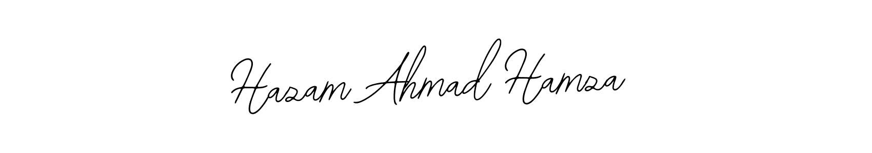 This is the best signature style for the Hazam Ahmad Hamza name. Also you like these signature font (Bearetta-2O07w). Mix name signature. Hazam Ahmad Hamza signature style 12 images and pictures png