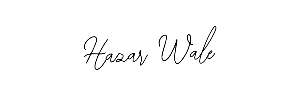 Use a signature maker to create a handwritten signature online. With this signature software, you can design (Bearetta-2O07w) your own signature for name Hazar Wale. Hazar Wale signature style 12 images and pictures png