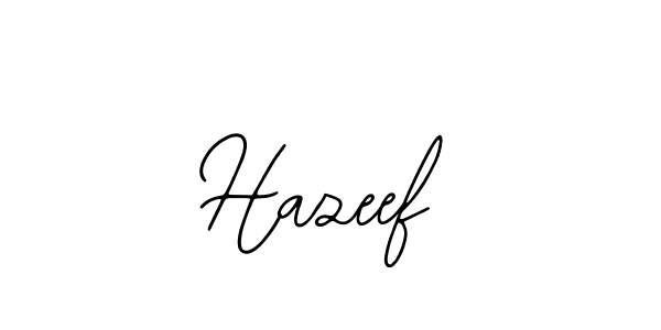 Design your own signature with our free online signature maker. With this signature software, you can create a handwritten (Bearetta-2O07w) signature for name Hazeef. Hazeef signature style 12 images and pictures png