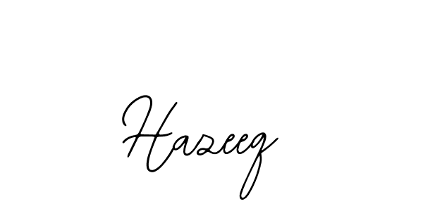 Hazeeq stylish signature style. Best Handwritten Sign (Bearetta-2O07w) for my name. Handwritten Signature Collection Ideas for my name Hazeeq. Hazeeq signature style 12 images and pictures png