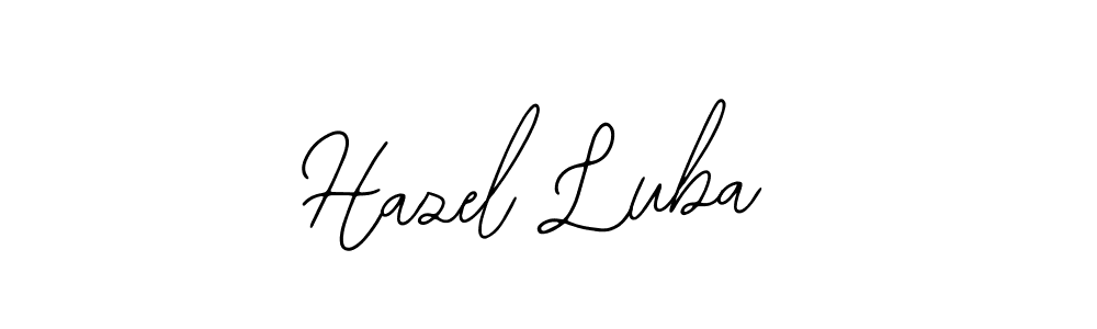 Similarly Bearetta-2O07w is the best handwritten signature design. Signature creator online .You can use it as an online autograph creator for name Hazel Luba. Hazel Luba signature style 12 images and pictures png