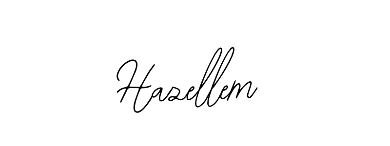 How to make Hazellem name signature. Use Bearetta-2O07w style for creating short signs online. This is the latest handwritten sign. Hazellem signature style 12 images and pictures png