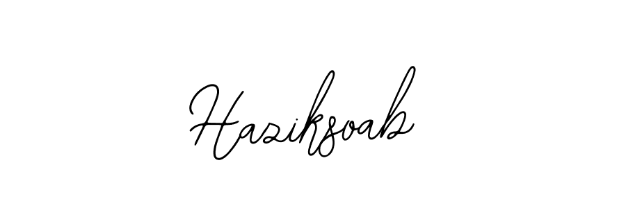 How to make Haziksoab signature? Bearetta-2O07w is a professional autograph style. Create handwritten signature for Haziksoab name. Haziksoab signature style 12 images and pictures png