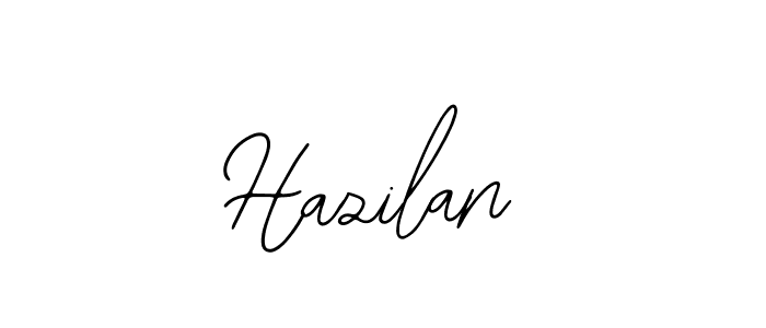 You should practise on your own different ways (Bearetta-2O07w) to write your name (Hazilan) in signature. don't let someone else do it for you. Hazilan signature style 12 images and pictures png