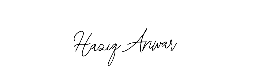 The best way (Bearetta-2O07w) to make a short signature is to pick only two or three words in your name. The name Haziq Anwar include a total of six letters. For converting this name. Haziq Anwar signature style 12 images and pictures png