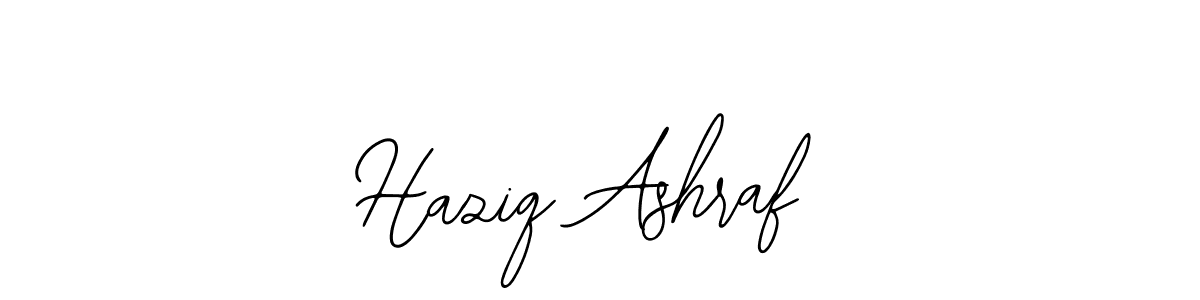 You should practise on your own different ways (Bearetta-2O07w) to write your name (Haziq Ashraf) in signature. don't let someone else do it for you. Haziq Ashraf signature style 12 images and pictures png