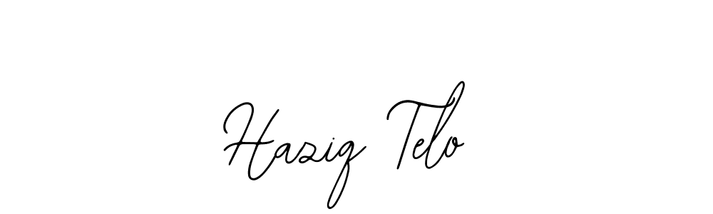 Use a signature maker to create a handwritten signature online. With this signature software, you can design (Bearetta-2O07w) your own signature for name Haziq Telo. Haziq Telo signature style 12 images and pictures png