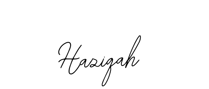 You should practise on your own different ways (Bearetta-2O07w) to write your name (Haziqah) in signature. don't let someone else do it for you. Haziqah signature style 12 images and pictures png