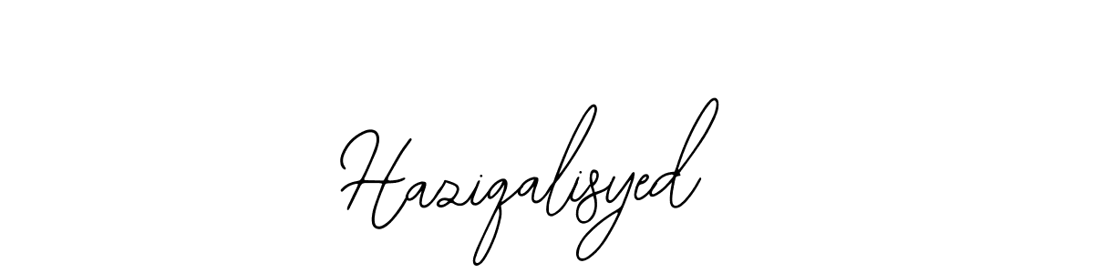 How to make Haziqalisyed name signature. Use Bearetta-2O07w style for creating short signs online. This is the latest handwritten sign. Haziqalisyed signature style 12 images and pictures png