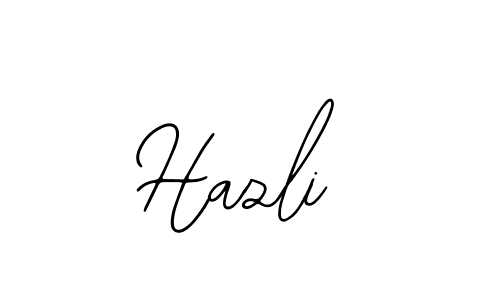 Use a signature maker to create a handwritten signature online. With this signature software, you can design (Bearetta-2O07w) your own signature for name Hazli. Hazli signature style 12 images and pictures png