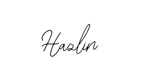 Design your own signature with our free online signature maker. With this signature software, you can create a handwritten (Bearetta-2O07w) signature for name Hazlin. Hazlin signature style 12 images and pictures png