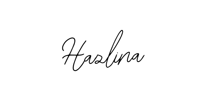 The best way (Bearetta-2O07w) to make a short signature is to pick only two or three words in your name. The name Hazlina include a total of six letters. For converting this name. Hazlina signature style 12 images and pictures png