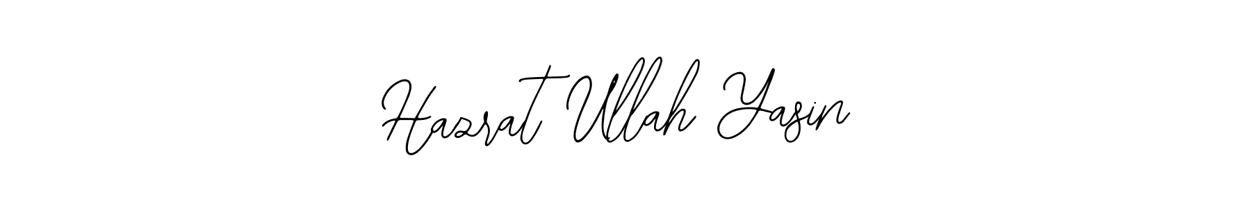 You should practise on your own different ways (Bearetta-2O07w) to write your name (Hazrat Ullah Yasin) in signature. don't let someone else do it for you. Hazrat Ullah Yasin signature style 12 images and pictures png