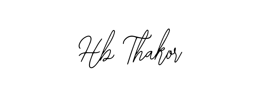 Hb Thakor stylish signature style. Best Handwritten Sign (Bearetta-2O07w) for my name. Handwritten Signature Collection Ideas for my name Hb Thakor. Hb Thakor signature style 12 images and pictures png