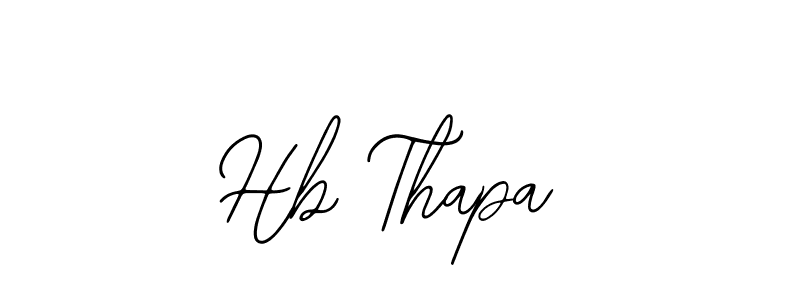 if you are searching for the best signature style for your name Hb Thapa. so please give up your signature search. here we have designed multiple signature styles  using Bearetta-2O07w. Hb Thapa signature style 12 images and pictures png