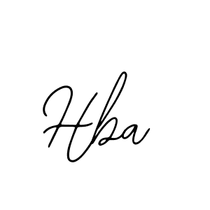 Design your own signature with our free online signature maker. With this signature software, you can create a handwritten (Bearetta-2O07w) signature for name Hba. Hba signature style 12 images and pictures png