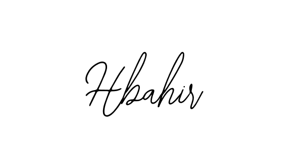 Design your own signature with our free online signature maker. With this signature software, you can create a handwritten (Bearetta-2O07w) signature for name Hbahir. Hbahir signature style 12 images and pictures png